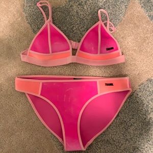 pink triangl bikini